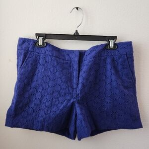 ABS Allen Schwartz Platinum Women's Blue Textured Shorts 3.5" Size‎ 12 NWOT
